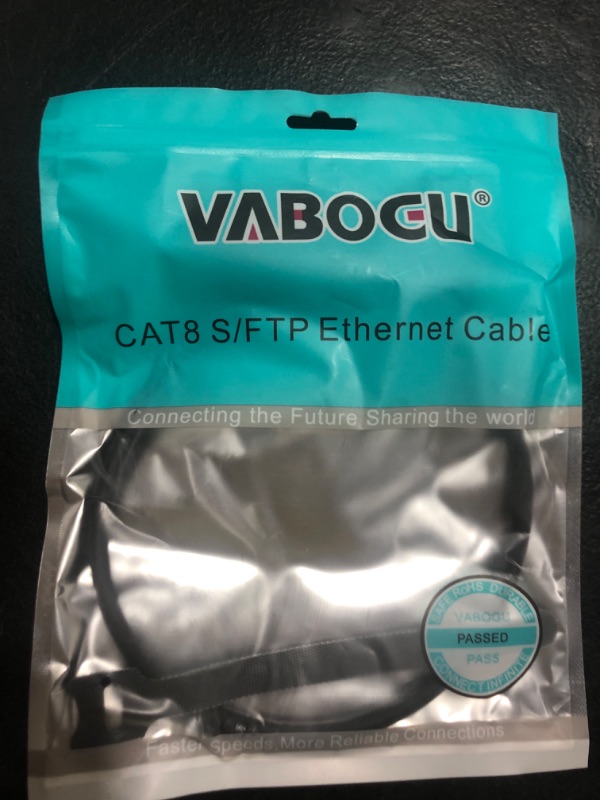 Photo 1 of Cat 8 Ethernet Cable, 1.5Ft 3Ft 6Ft 10Ft 15Ft 20Ft 30Ft 40Ft 50Ft 60Ft 100Ft Heavy Duty High Speed Internet Network Cable, Professional LAN Cable Shielded in Wall, Indoor&Outdoor