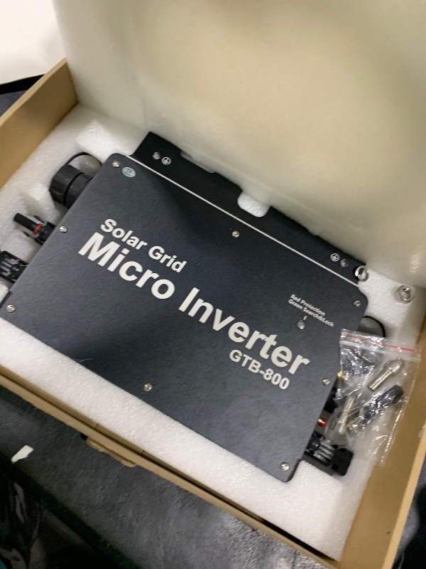 Photo 1 of 800W Solar Grid Tie Micro Inverter, Control Automatic Identification Power Inverters DC to AC Solar Inverter 120V 230V(Black US Plug)