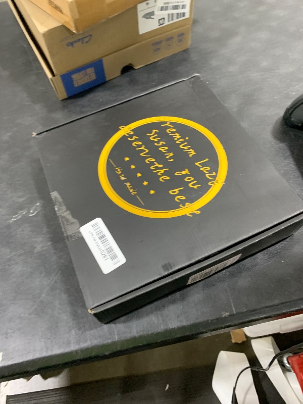 Photo 1 of 10" Oak Wood Lazy Susan Turntable Organizer, Lazy Susan for Cabinet Dining Table Pantry Kitchen Countertop Spice Bathroom Vanity Tray for Counter Dresser Sink Soap Holder Coffee Table Bar Decor Black