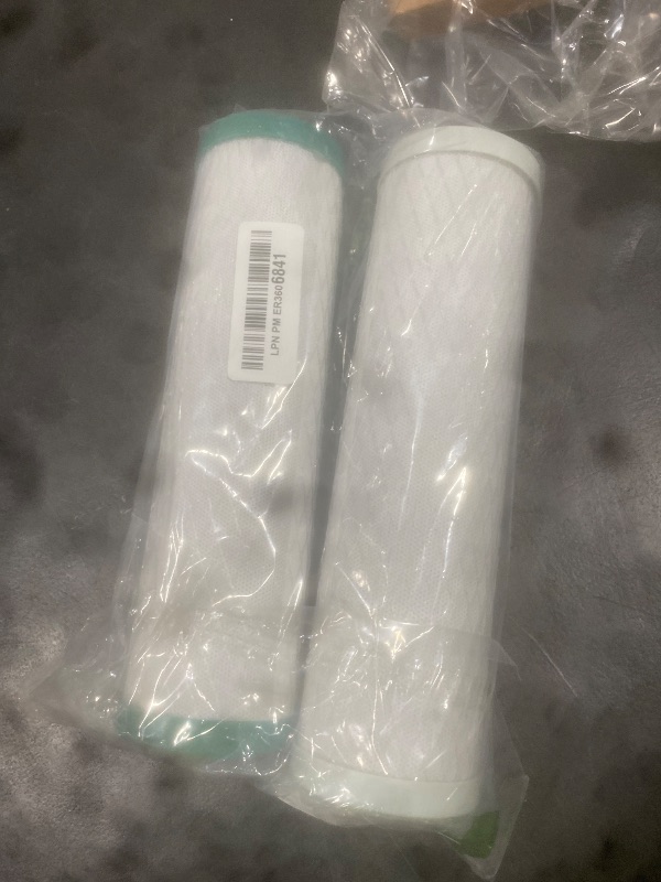 Photo 1 of GE SmartWater FXSVC Under Sink Water Filter, Replacement for Water Filtration System, Twice-Filtered Water, Reduces Sediment & Other Impurities from Water, Replace Every 6 Months, 2 Filters