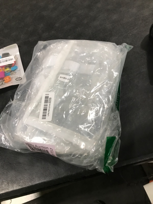 Photo 1 of 3 Pcs Clear Storage Bags for Book,Clothing, Transparent Organizing Cube Bin with Zipper Handles, Clothes Organizer Bag Closet Organizers and Storage Container for Clothes,Shoes,Toys (Medium)