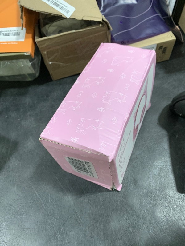 Photo 1 of gorsun Kids Bluetooth Headphones, Portable Wireless Headset for Kids, Bluetooth 5.3, Over-Ear Cat Ear Toddler Headphones with Microphone, 85dB Volume Limited, AUX Cord,40 Hours Playtime(Pink)