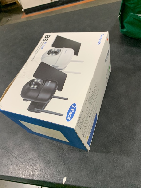 Photo 1 of 2K Cameras for Home Security-2.4G WiFi Outdoor Camera Wireless Solar/Battery Powered with solar panel, 360° Viewing, AI Human Detection, Color Night Vision, with SD Storage, Works with Alexa(2 Pack)