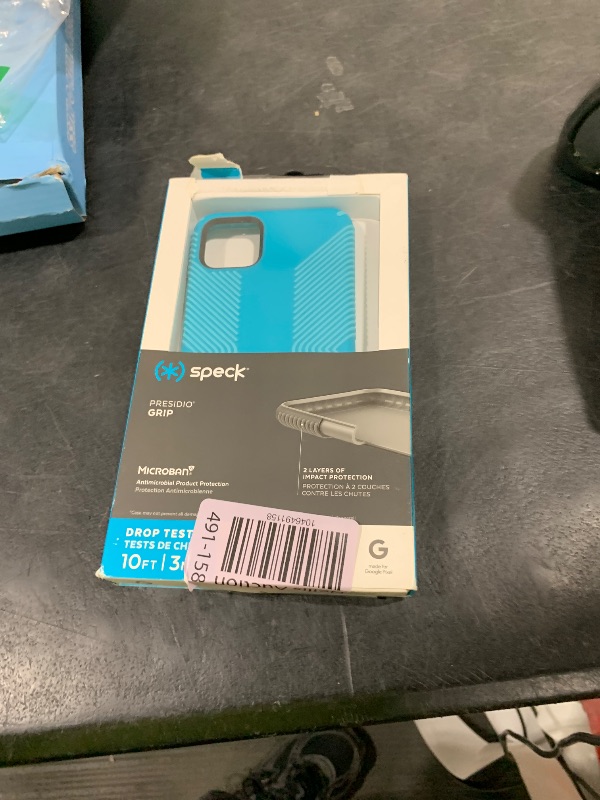 Photo 1 of Speck Presidio Grip Google Pixel 4 XL Case, Bali Blue/Skyline Blue