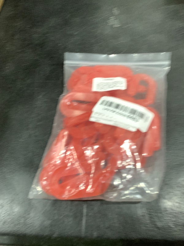 Photo 1 of Biaungdo 50 Pcs Horseshoe Shim Tile Spacers, 1/8 Inch U Shape Tile Spacers Plastic Shims Structural Shims for Leveling, Red