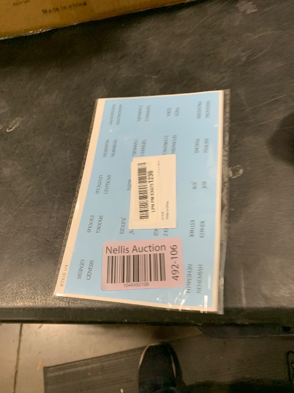 Photo 1 of Thinkor Reposition Bible Tabs, Large Print Lanimated Stickers, Easy to Read and Apply Bible Tabs for Women and Man (Four Blue)