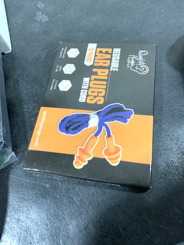 Photo 1 of 10 Pair Corded Reusable Ear Plugs for Shooting Range Ear Protection for Gun Range - Hunting Ear Plugs for Construction Firearm Ear Protection Shooting Gun Hearing Protection Ear Plugs Corded