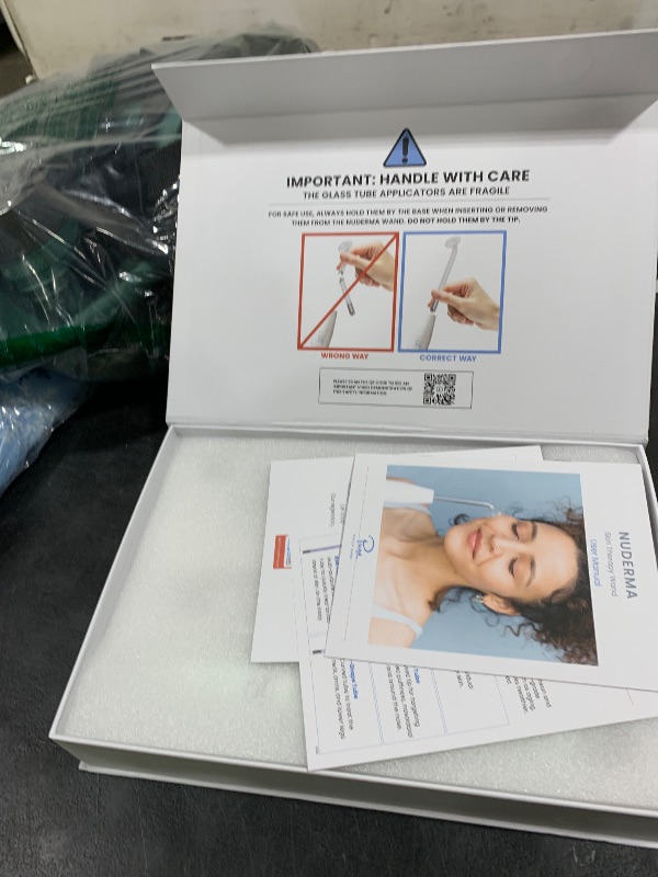 Photo 1 of NuDerma Clinical Skin Therapy Wand - Portable Skin Therapy Machine w 6 Fusion Neon + Argon Wands – Anti Aging - Clarifying - Skin Tightening & Radiance - Wrinkle Reducing