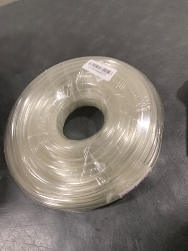 Photo 1 of NICOLEKAY 100 Feet PVC- 5/16" ID Clear Vinyl Tubing Food Grade Multipurpose Tube for Beer Line, Kegerator, Wine Making, Aquaponics, Air Hose