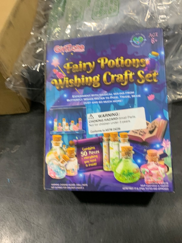 Photo 1 of GirlZone Fairy Potions Wishing Craft Set - Kids Potion Making Kit with 50 Pieces to Create Fairy Potion Fun Crafts for Girls 8-12 - Gift for Kids