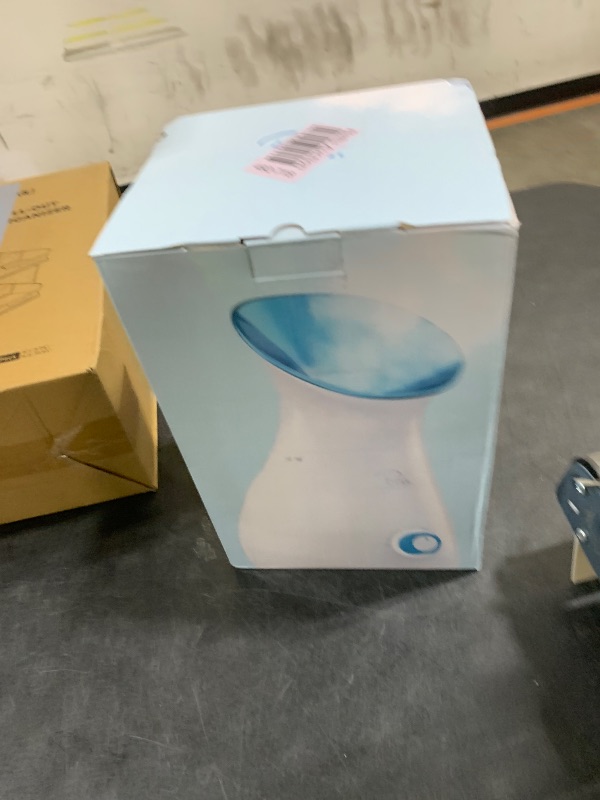Photo 1 of Pure Daily Care NanoSteamer Large 3-in-1 Nano Ionic Facial Steamer with Precise Temp Control - Humidifier - Unclogs Pores - Blackheads - Spa Quality - Bonus 5 Piece Stainless Steel Skin Kit (Teal)