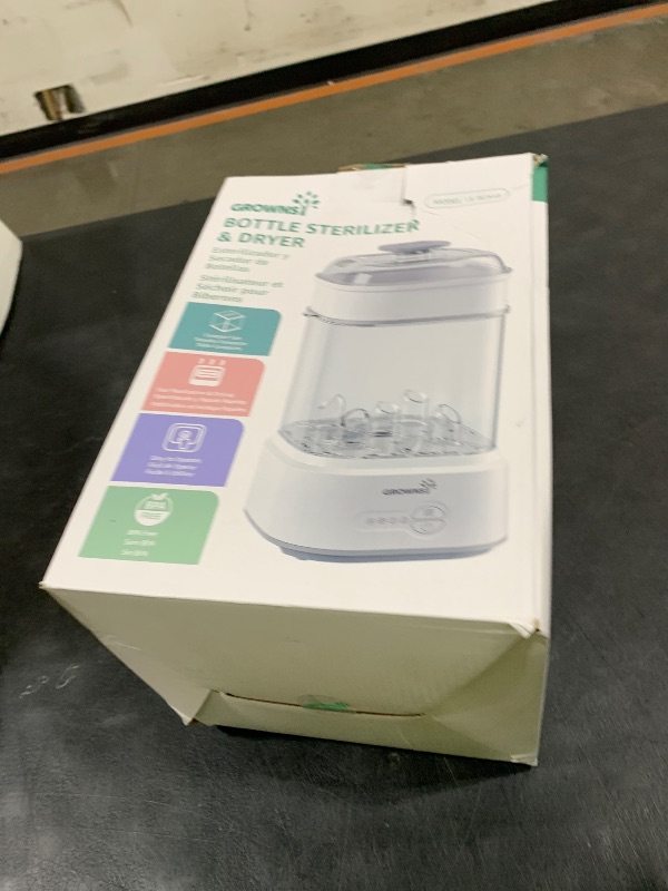 Photo 1 of GROWNSY Bottle Sterilizer and Dryer, Compact Electric Steam Baby Bottle Sterilizer (Esterilizador de Biberones), Bottle Sanitizer for Baby Bottles, Pacifiers, Pump Parts