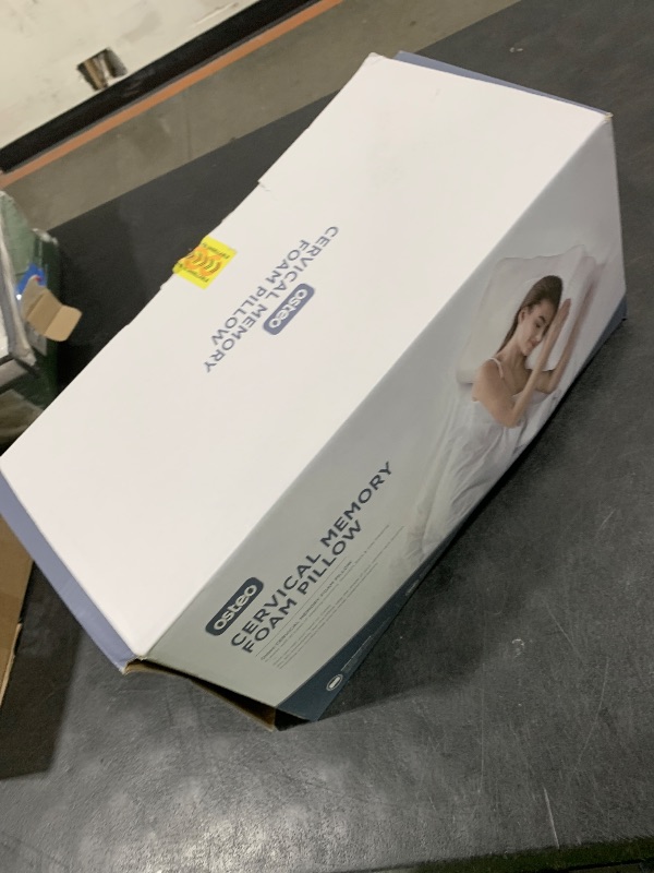 Photo 1 of Osteo Cervical Pillow for Neck Pain Relief, Hollow Design Odorless Memory Foam Pillows with Cooling Case, Adjustable Orthopedic Bed Pillow for Sleeping, Support for Side Back Sleepers