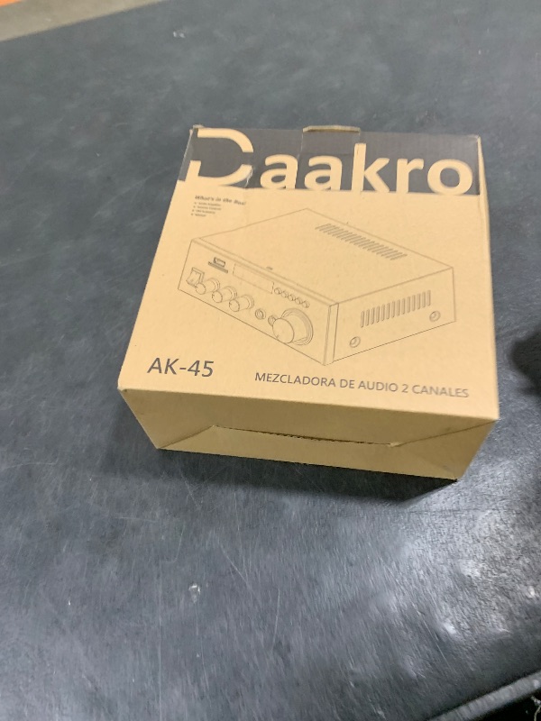 Photo 1 of Daakro AK45 Stereo Audio Amplifier,300W Home 2 Channel Wireless Bluetooth 5.0 Power Amplifier System, Home Amplifiers FM Radio, USB, SD Card, with Remote Control Home Theater Audio Stereo System