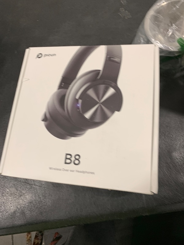 Photo 1 of Picun B8 Bluetooth Headphones, 120H Playtime Headphone Wireless Bluetooth with 3 EQ Modes, Low Latency, Hands-Free Calls, Over Ear Headphones for Travel Home Office Cellphone PC Black