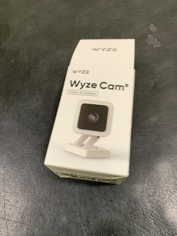 Photo 1 of WyzeCam Cam v3 Security Camera for Pets, Indoor/Outdoor Home Security Camera with 1080p Color Night Vision Motion & Sound Detection, Compatible with Alexa & Google, White, 1-Pack