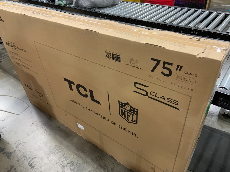 Photo 1 of TCL 75-Inch Class S5 UHD 4K LED Smart TV with Fire TV (75S551F, 2024 Model), Dolby Vision, HDR PRO+, Dolby Atmos, Alexa Built-in with Voice Remote, Apple AirPlay 2 Compatibility, Streaming Television