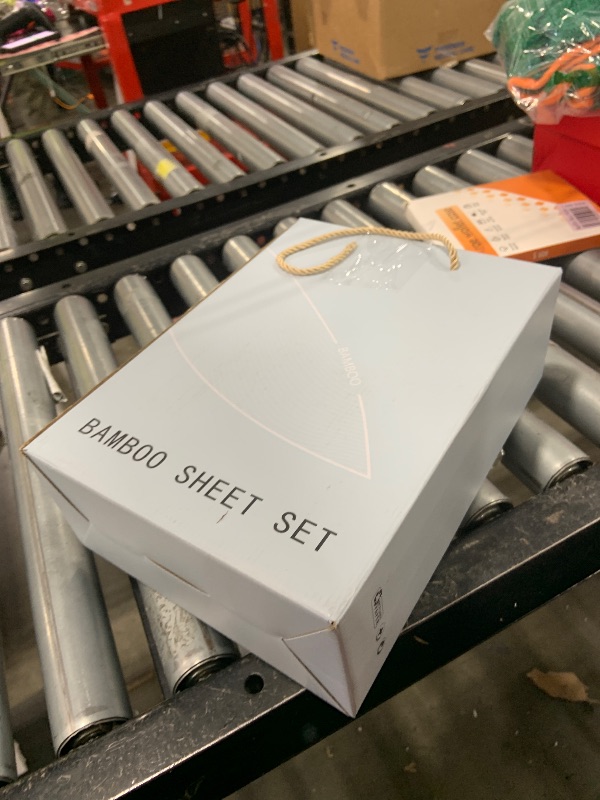 Photo 1 of Shilucheng 100% Viscose Derived from Bamboo_ Sheets Cal King Size 4pcs - Ultra Cooling & Silky Soft Bed Sheets, 16" Deep Pocket, Perfect for Hot Sleepers, Hotel Bedding Sheets (White)
