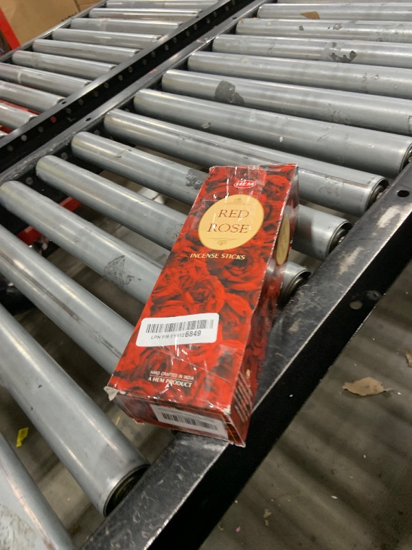 Photo 1 of HEM Red Rose Premium Incense Sticks – (120 Sticks, 6 Boxes Inside) - 9 Inches Long,Dispel Negativity, Induce Relaxing Sleep, Spiritual Strength, Aromatherapy, and Strengthen Meditation Practices.