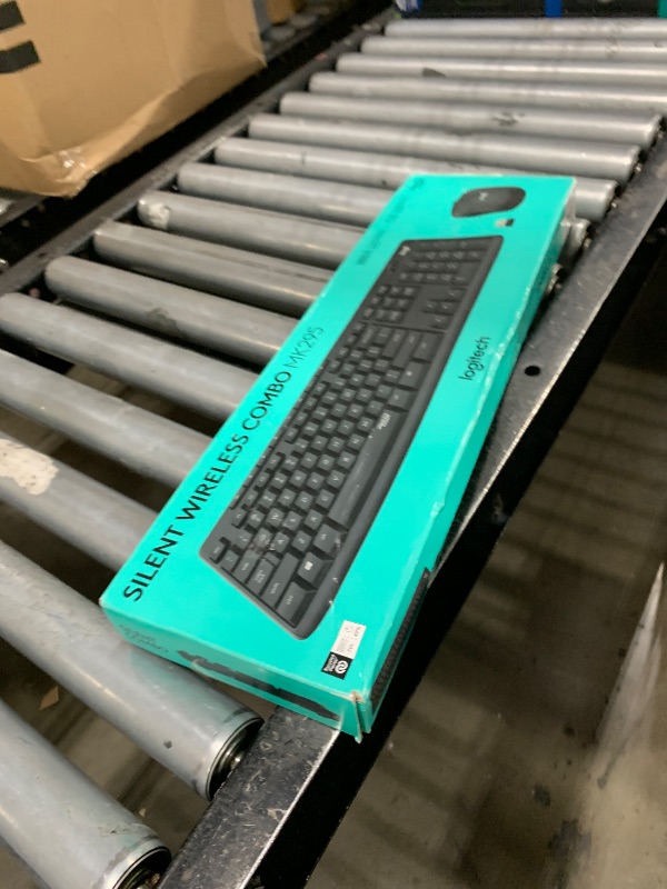 Photo 1 of Logitech MK295 Wireless Mouse & Keyboard Combo with SilentTouch Technology, Full Numpad, Advanced Optical Tracking, Lag-Free Wireless, 90% Less Noise - Graphite