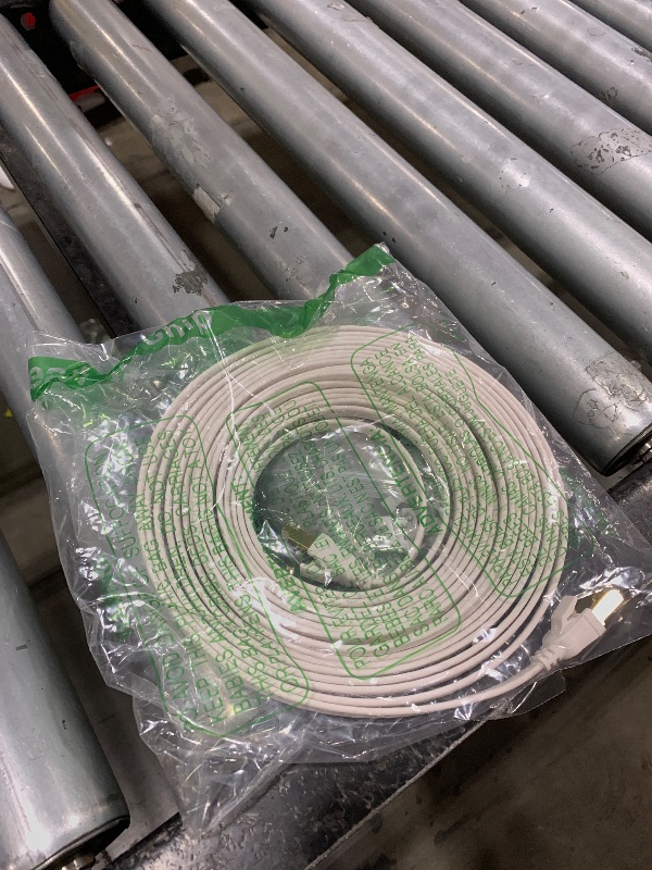 Photo 1 of Cat8 Ethernet Cable, Outdoor&Indoor, 25 FT Heavy Duty High Speed Cat 8 LAN Network Cable, 40Gbps 2000MHz RJ45 Flat Internet Computer Patch Cord, Weatherproof S/FTP UV Resistant for Router/Modem/Gaming