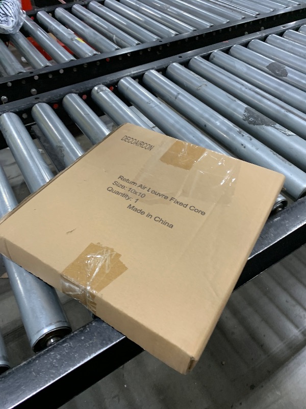 Photo 1 of DECOAIRCON 10'' x 10'' (Duct Opening) White Return Air Vent Cover, Aluminum Return Air Grille HVAC Air Return Grille for Wall&Ceiling 11.27"x 11.27"(Overall Dimensions)