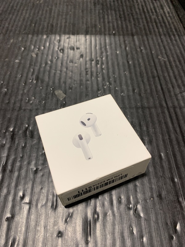 Photo 1 of Apple AirPods 4 Wireless Earbuds, Bluetooth Headphones, with Active Noise Cancellation, Adaptive Audio, Transparency Mode, Personalized Spatial Audio, USB-C Charging Case, Wireless Charging, H2 Chip
