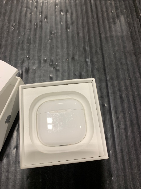 Photo 1 of Apple AirPods 4 Wireless Earbuds, Bluetooth Headphones, with Active Noise Cancellation, Adaptive Audio, Transparency Mode, Personalized Spatial Audio, USB-C Charging Case, Wireless Charging, H2 Chip