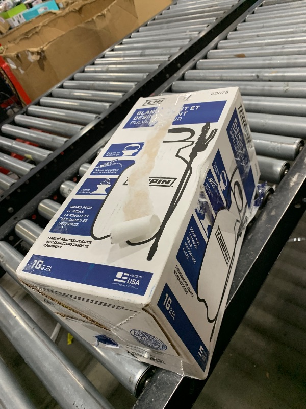 Photo 1 of Chapin 20075 Disinfectant Bleach Sprayer, 1 Gallon, Made in The USA, Adjustable Cone Nozzle, Compatible with Bleach Solutions and Fungicides, Translucent White
