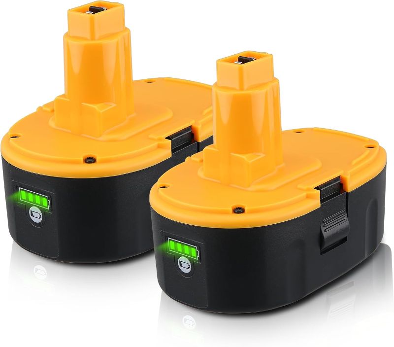 Photo 1 of DC9096 6000mAh/6.0Ah 18 Volt Li-ion Replacement for Dewalt 18V Battery Compatible with DEWALT DC9098 DC9099 DE9096 DE9095 DW9096 DW9098 DW9095 DC9182 and18V Tools 2 Pack