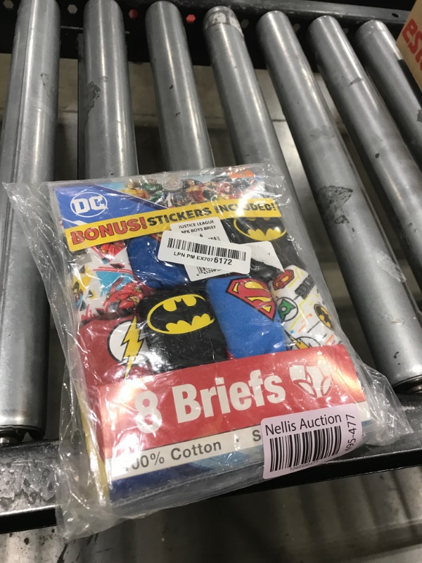 Photo 1 of DC Comics 100% Cotton Briefs with Prints Including Superman, Batman, The Flash Logos, Sizes 2/3T, 4T, 4, 6, 8
