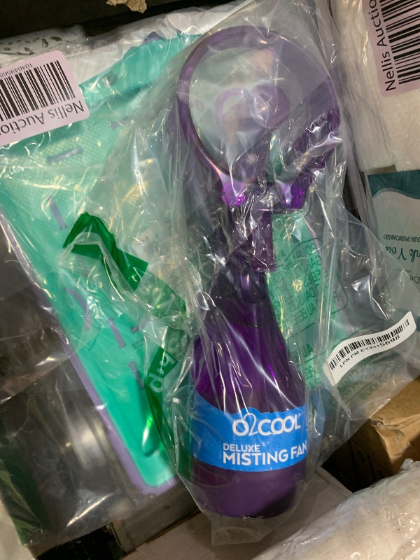 Photo 1 of O2COOL Deluxe Handheld Battery Powered Water Misting Fan (Purple)