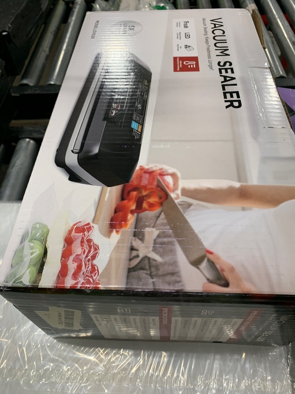 Photo 1 of 95kpa Vacuum Sealer Machine,Commercial Full Automatic Food Sealer,Powerful Sealing System with Double Heat Seal,Built-in Cutter&Bags Storage,1 Bag Rolls and 10 pcs Pre-cut Bags