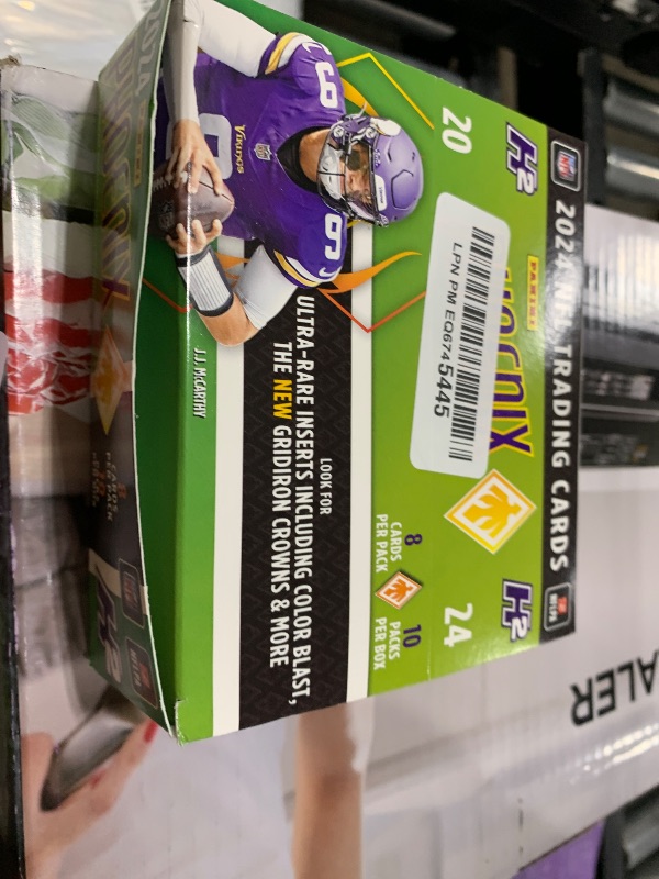 Photo 1 of 2024 Panini Phoenix NFL Hobby H2 Trading Card Box (1 Autograph Per H2 Box)