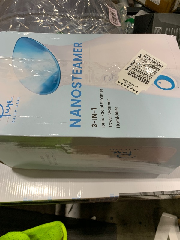 Photo 1 of Pure Daily Care NanoSteamer Large 3-in-1 Nano Ionic Facial Steamer with Precise Temp Control - Humidifier - Unclogs Pores - Blackheads - Spa Quality - Bonus 5 Piece Stainless Steel Skin Kit (Teal)