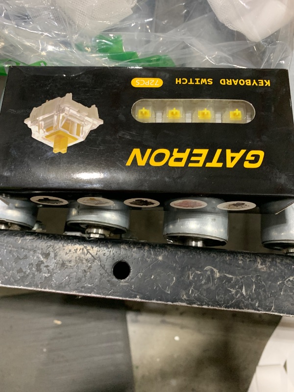 Photo 1 of Gateron Milky Yellow Pro V2 Pre-lubed 5-Pin 50gf Linear Switches for All MX Mechanical Keyboard Game Keyboard(Milky Yellow Pro V2,72PCS)