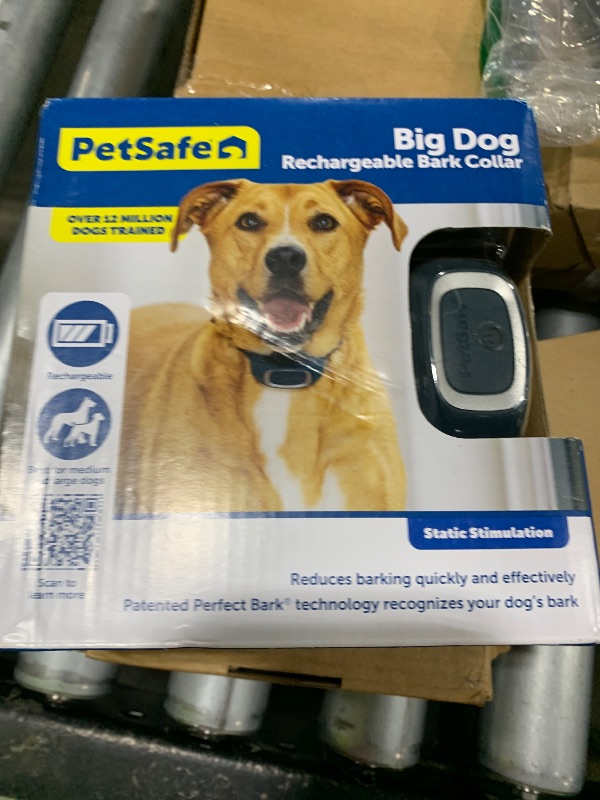 Photo 1 of PetSafe Rechargeable Bark Collar, 15 Levels of Automatically Adjusting Static Correction - Rechargeable, Waterproof - Reduces Barking and Whining - for Small, Medium, and Large Dogs Over 8 lb