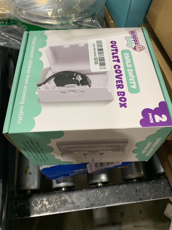 Photo 1 of Baby Safety Outlet Cover Box (2 Pack) Double Lock for Much Better Toddler Proofing, Easier Operation, Simple 3 Step Install with Included Screws. Provides Extra Space Inside for Plugs (2 Pack, White)