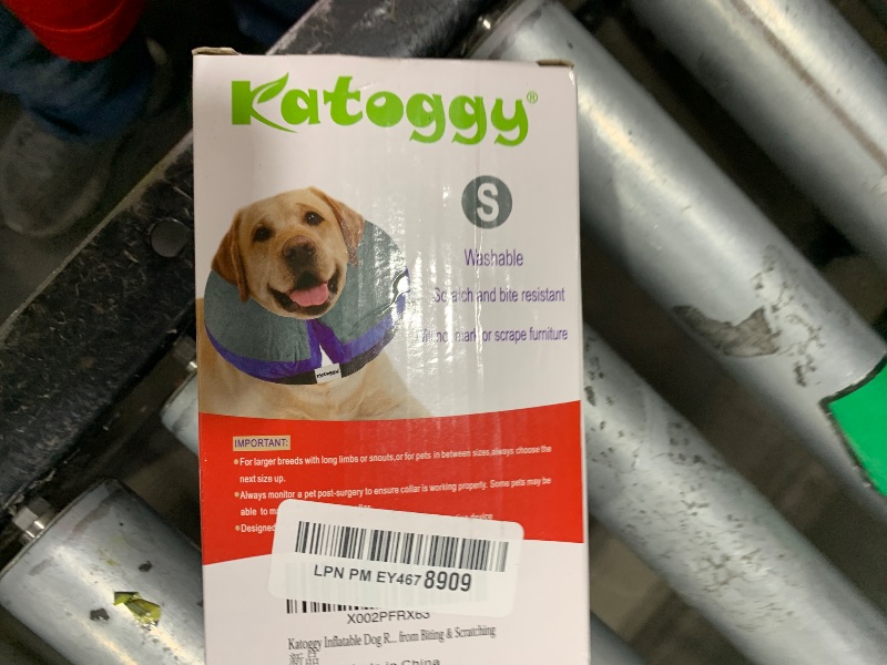 Photo 1 of Katoggy Inflatable Dog Recovery Collar,Soft Blow-up Protective Recovery Dog Cone,Pet Donut Cone Collar,Comfy Elizabethan Collar After Surgery for Medium Dog to Prevent from Biting & Scratching,Small