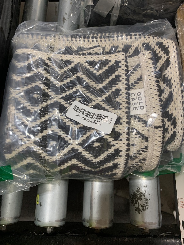 Photo 1 of Uphome Boho Bathroom Rugs, Distressed Farmhouse Brown Bath Mat, Comfy Velvet Small Bath Rugs Non Slip Washable, Vintage Oriental Toilet Rug for Sink Shower Vanity, 18x26 inch