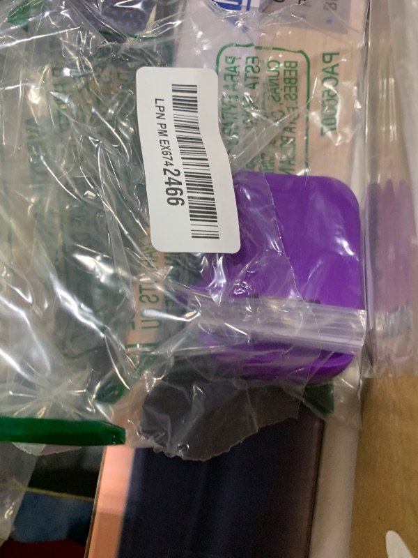 Photo 1 of MOLOPPO AirPods Case Cover, Soft Silicone Protective Cover with Keychain for Women Men Compatible with Apple AirPods 2nd 1st Generation Charging Case, Front LED Visible-Purple