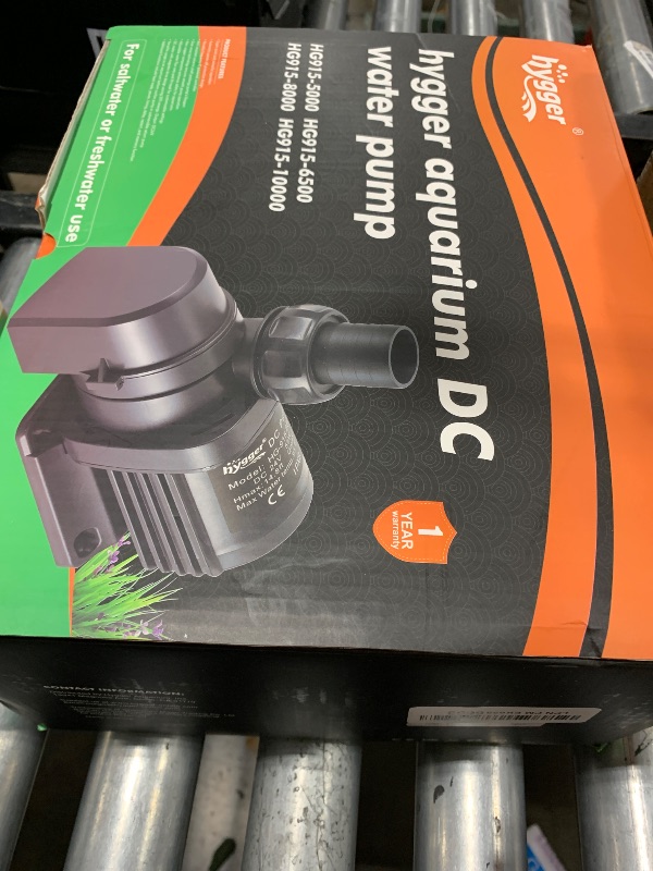 Photo 1 of Hygger 24V DC Water Pump with LCD Display Controller - Inline/Submersible Saltwater Aquarium Return Pump for Coral Reef Tank Sump - 2120 GPH