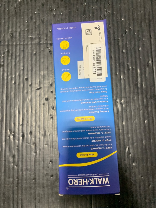 Photo 1 of Plantar Fasciitis Feet Insoles Arch Supports Orthotics Inserts Relieve Flat Feet, High Arch (Mens 6-6 1/2 | Womens 8-8 1/2)