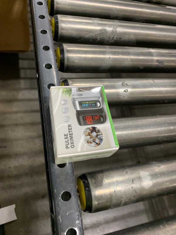 Photo 1 of Fingertip Pulse Oximeter Blood Oxygen Saturation Monitor Pulse Ox, Heart Rate and Fast Spo2 Reading Oxygen Meter with OLED Screen Included Lanyard 