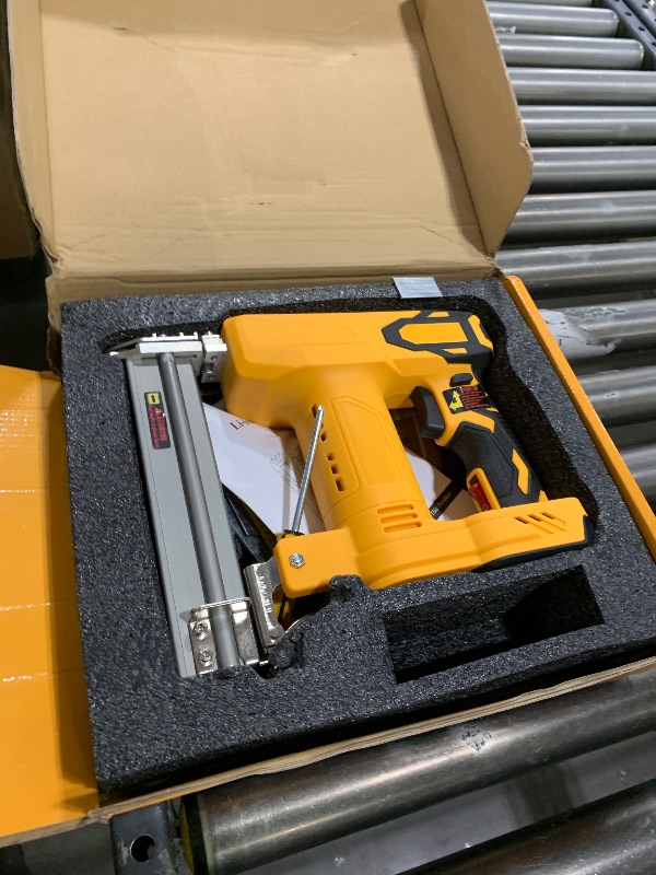 Photo 1 of BROVR 18 Gauge Brad Nailer Cordless & Staple Gun for Dewalt 20V Battery (Not Included), 2-in-1 Electric Nail Gun Battery Powered with 2000 Nails for Wood Carpentry, Drive 1-1/4" Nails & 7/8" Staples