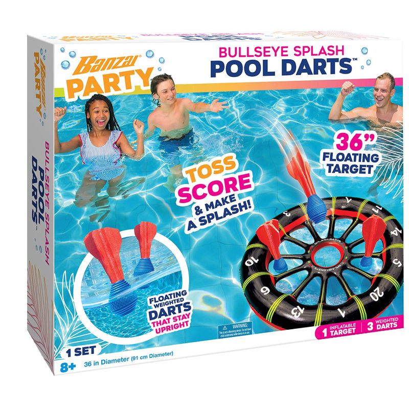 Photo 1 of Banzai Bullseye Splash Pool Dart Game
