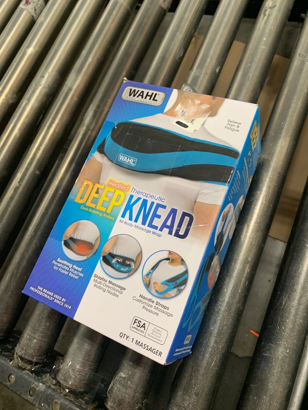 Photo 1 of Wahl Corded Light Rotational Kneading Body Massage Wrap with Targeted Massage Nodes and Heat for Shoulder, Back, Leg, and Calf Pain Relief – FSA Eligible - Model 4270
