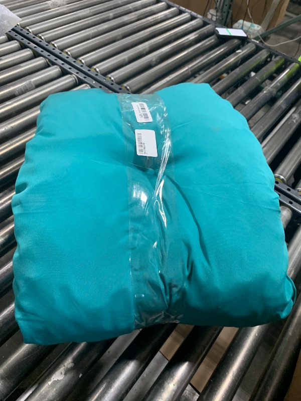 Photo 1 of PRIMEPATIO Outdoor Bench Cushion Waterproof, Tufted Bench Seat Cushion 42 x 15 Inch, Patio Wicker Indoor Seat Pads for Outside Garden Patio Balcony, Blue