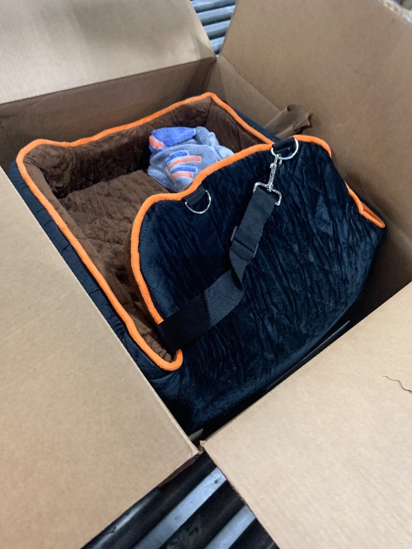 Photo 1 of HiPetpy Dog Car Seat for Small Dog with Washable Mat, Booster Seat for Dogs Under 30lb, Elevated Pet Seat with Pockets, Anti-Slip Bed for Car, Perfect for Front & Back Seats with Safety Leash