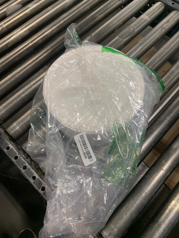 Photo 1 of YANGRUI White Plastic Plates, 9 Inch 3 Compartments 150 Pack Food Grade Material BPA Free Reusable MFPP Dinner Plate